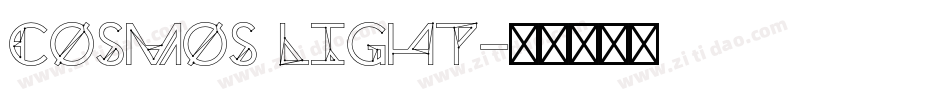 Cosmos Light字体转换